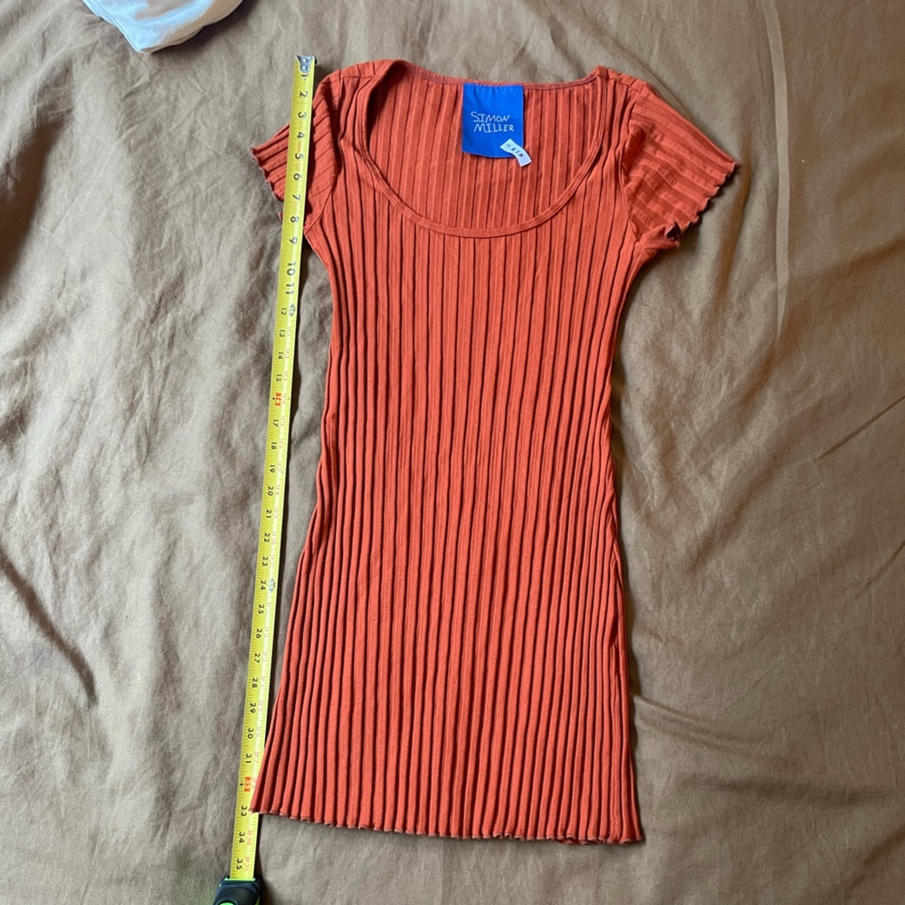 Riller & Fount Ribbed Rust Tank Top